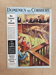 La Domenica del Corriere 3 Aprile 1966 Zanzara Furto Coppa Rimet Nomadelfia Roma - Picture 1 of 1