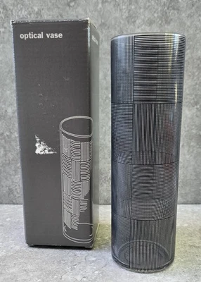 Jarrón Sydney Cash MoMa 2000 ilusión óptica post moderno minimalista arte pop + caja Foto 1 de 4
