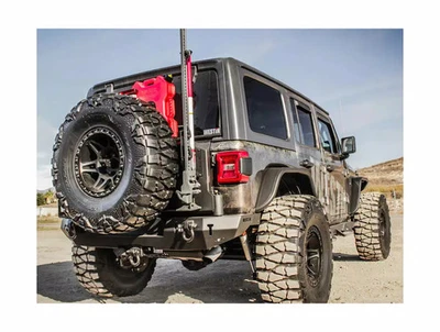 Westin WJ2 Tire Carrier Rear Bumper w/o Sensors Fits 2018-2025 Jeep Wrangler JL Foto 1 de 4