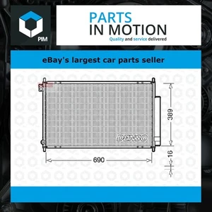 Air Con Condenser fits HONDA ACCORD CL9, CM2 2.4 03 to 08 Denso 80110SEA003 New - Picture 1 of 2