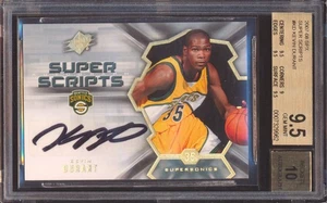 2007-08 UPPER DECK SPX KEVIN DURANT SUPER SCRIPTS AUTO AUTOGRAPH BGS 9.5! - Picture 1 of 2
