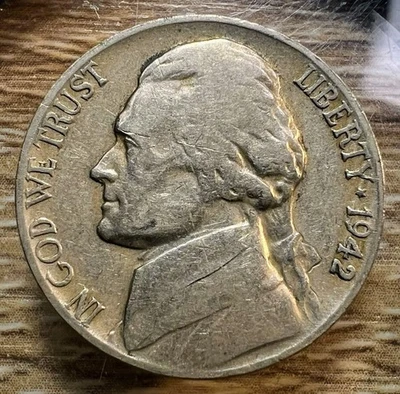 1942-D Jefferson Nickel - Actual Coin Shown - Free Shipping & Tracking INV#14 - Image 1 of 2
