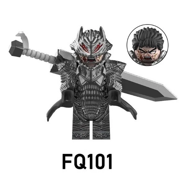 2 inch Custom Berserk, Guts Minifigure, New/Mint - Image 1 of 1