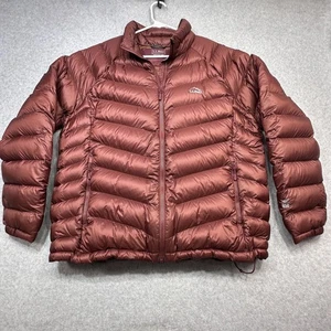 LL Bean Jacket Plus 1X Copper Brown 850 Down Puffer Pertex Quantum Packable Warm - Picture 1 of 20