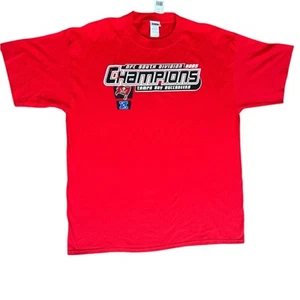 CSA Men’s XL T-shirt Red NFL Tampa Bay Buccaneers 2005 South Division Champs NWT - Picture 1 of 5