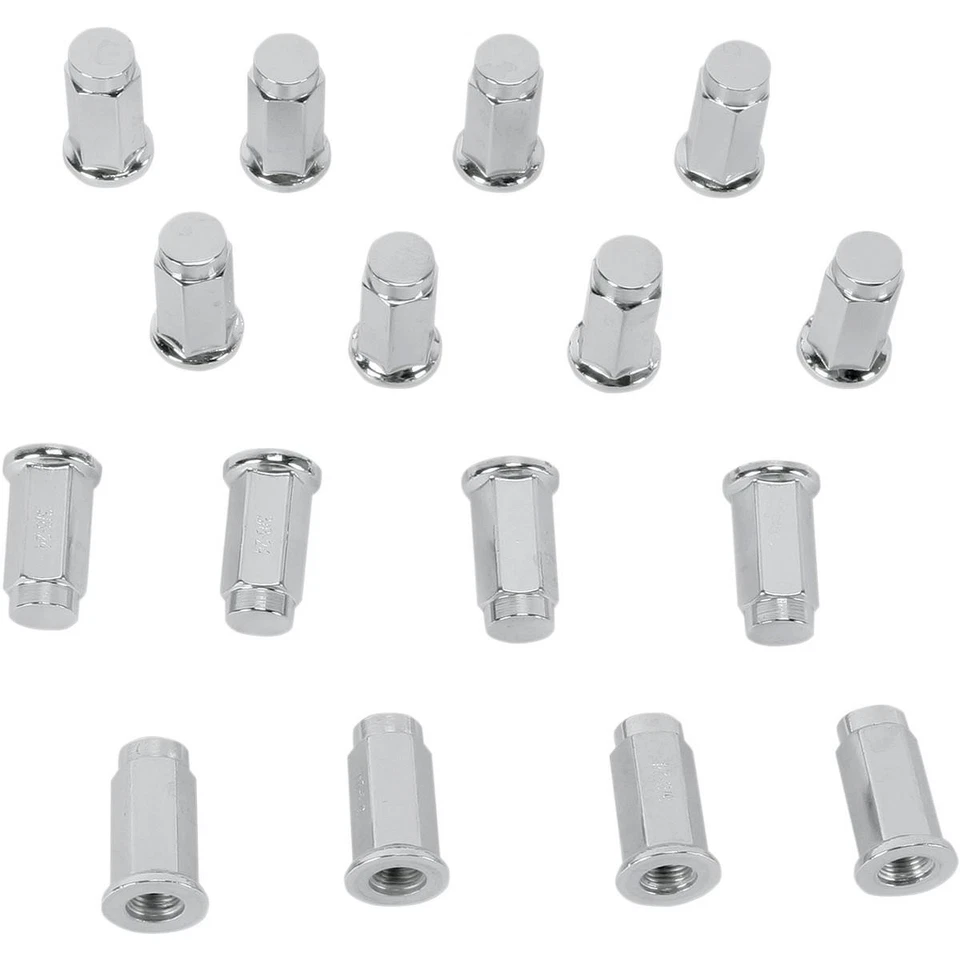 ITP Lug Nuts-3/8in.-24 Flat Base-Chrome for 2010-2013 Polaris Sportsman 550 X2 - Image 1 of 2