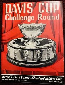 Vintage Davis Cup Tennis Programm 1964, illustriert. Arthur Ashe, mit 2 Tickets - Bild 1 von 17