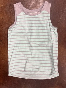 Copper Key Girls Size 5 Green And Grey Tank - Picture 1 of 3