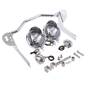 Lens Steel/ABS Chrome Turn Signal Blinker 1 Set LED Fits for Harley 1997-2013 - Picture 1 of 1