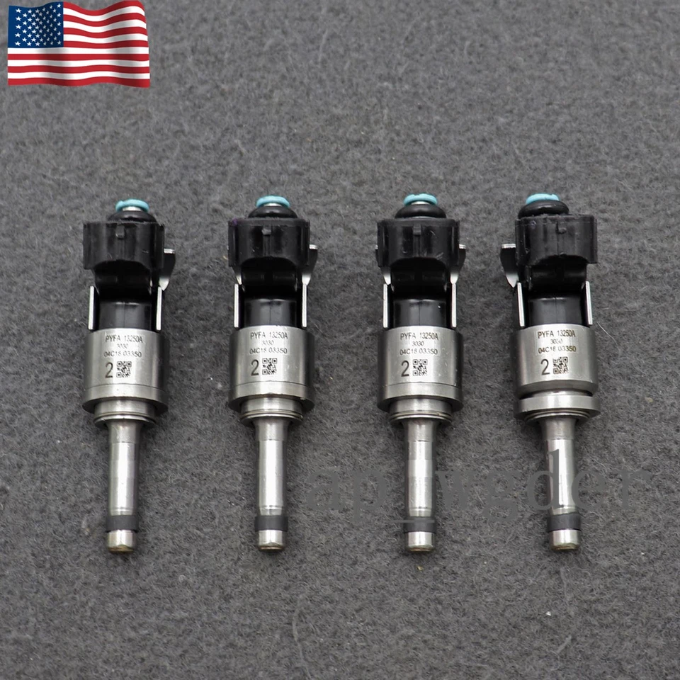 4Pcs Fuel Injection Injectors For Mazda CX-5 CX-9 2016-2019 2.5L PY0113250 - Image 1 of 4