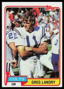 1981 Topps Greg Landry #102 FOOTBALL CARD Baltimore Colts - Picture 1 of 2