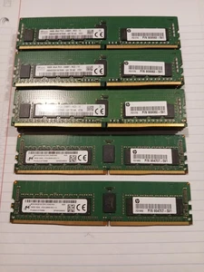 Lot x16 DDR4 16GB Memory 256GB - SK Hynix x14/Samsung x2 - 1Rx4 HP 809082-591 - Afbeelding 1 van 3
