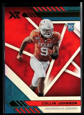 2020 Panini XR Orange #174 Collin Johnson RC 40/99 - Image 1 of 2