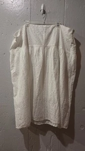Old Navy Midirock mit fallender Taille und Ösen weiß Größe 4XL neu mit Etikett Blumenmuster Urlaub - Bild 1 von 13