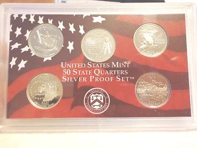2002 S SILVER Proof State Quarter Set   No Box or Coa   - Image 1 of 2