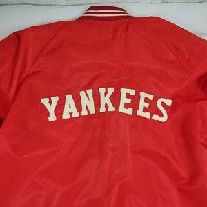 VTG Yankees Windbreaker Size Large Softball Team Motorcycle Club Enduro 1990s - Picture 1 of 17