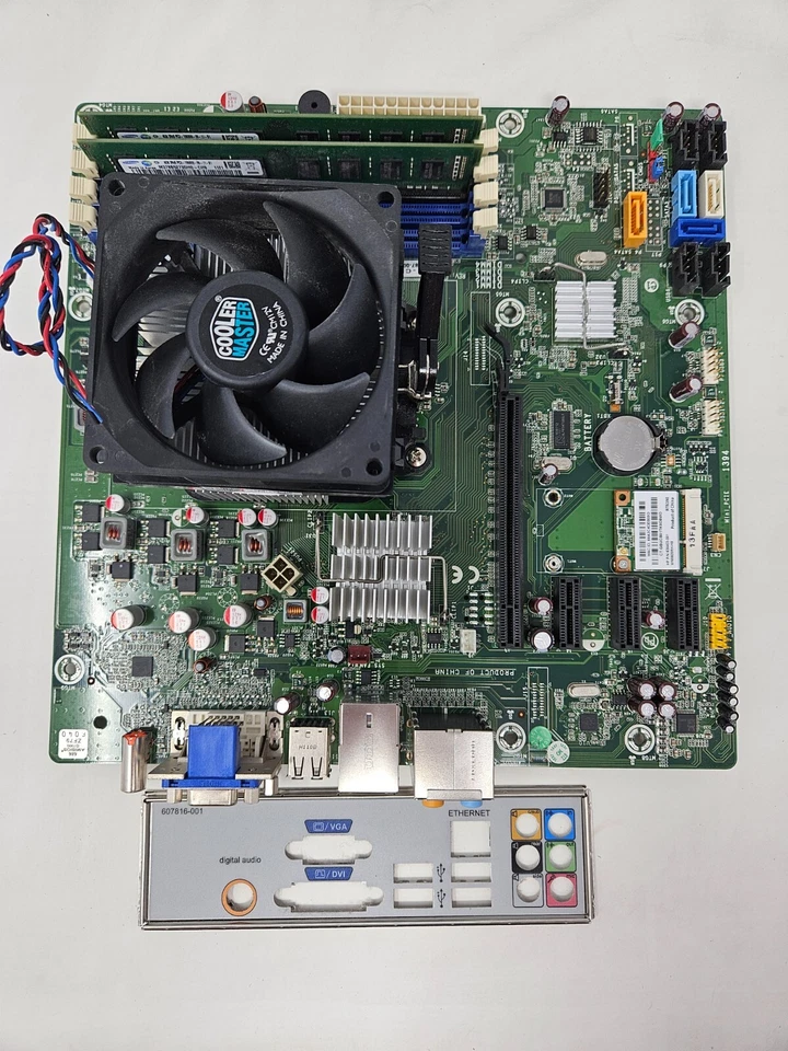 HP RS880 620887-001 Motherboard w/ AMD Phenom II X4 960 T 3.0GHz - 8GB Memory - Image 1 of 4