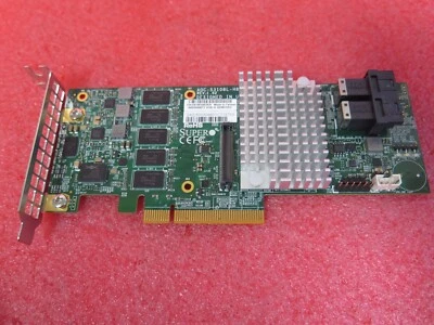 AOC-S3108L-H8IR SUPERMICRO 3108 8-PORT PCI-E SAS-3 12Gb/s RAID CONTROLLER - Image 1 of 2