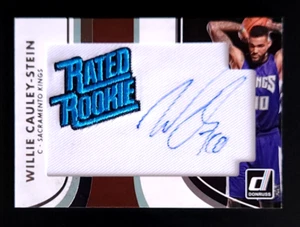 2015-16 Donruss WILLIE CAULEY-STEIN Rated Rookie Auto Patch #18 SSP RC - Picture 1 of 2
