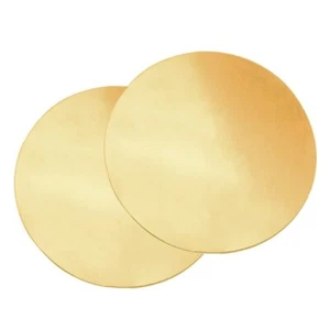 2 Pcs 12 Gauge Brass Round Plate 0.08" Thickness x 2" Diameter H62 Brass Copp... - Picture 1 of 6
