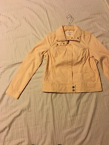 Sonoma: Long Sleeve, Front Zip, Waist Length Jacket, Tender Peach, Sz S - Foto 1 di 7