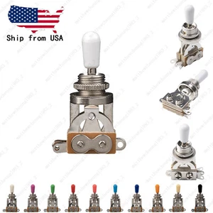 11 COLOR Chrome 3-Way Electric Guitar Toggle Switch Selector For Gibson Epi LP - Picture 1 of 14