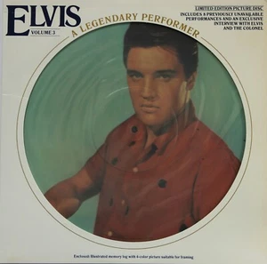 Elvis Presley A Legendary Performer Volume 3 Canadian Picture Disc LP 1978 NICE - Picture 1 of 12