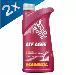 2x Mannol ATF AG55 Automatic Transmission Fluid Oil For BMW VW Audi 1L - Picture 1 of 3