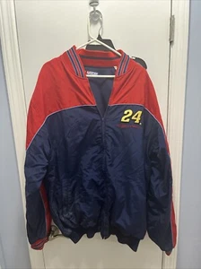 VTG Jeff Gordon Nascar Jacket Large Reversible DuPont 24 Chase Authentics XXL - Picture 1 of 12