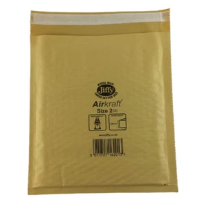 BUSTE A BOLLA D'ORO JIFFY® 205X245MM (JL2) BORSE PER POSTA LETTERE GRANDI - Foto 1 di 6