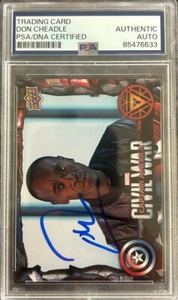 Don Cheadle Signed Upper Deck Captain America Civil War Card PSA/DNA - Picture 1 of 2