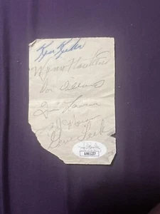 Kenny Kuhn (Dez.2010) SELTEN JSA Cleveland Indianer signiert 3 x 4 Stück Papier - Bild 1 von 2