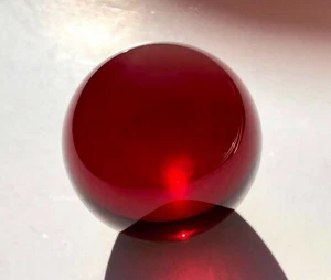 25mm Synthetic flame fusion ruby #5 Spheres Orb No Hole Lab Created Gem - Picture 1 of 3