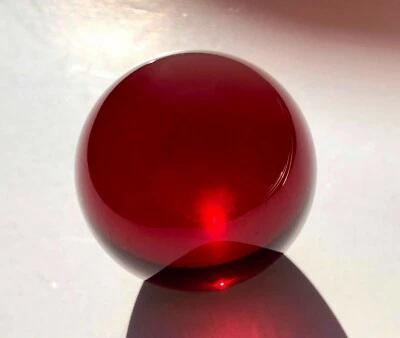 25mm Synthetic flame fusion ruby #5 Spheres Orb No Hole Lab Created Gem - Image 1 of 3