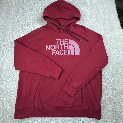 Sudadera con capucha The North Face Luxe Half Dome roja granate para mujer XL Foto 1 de 4