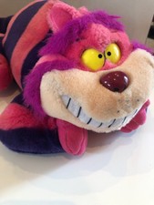 Disney Disneyland Resort CHESHIRE CAT 17" Plush Alice in Wonderland Purple/Pink