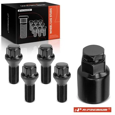 A-Premium 4x Wheel Lock Lug Bolt & Socket Key for BMW 2 3 4 5 Series Mini Cooper - Image 1 of 4