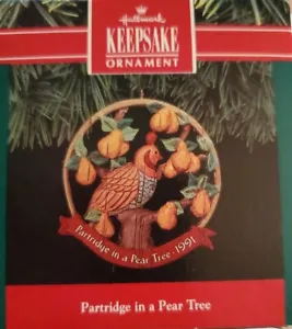 🐦🌟 💖 Hallmark 1991 Partridge Ina Pear Tree - Picture 1 of 3