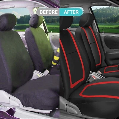 Fundas de asiento para todas las líneas rojas GMC de alta calidad fáciles de instalar ajuste acolchado Foto 1 de 4