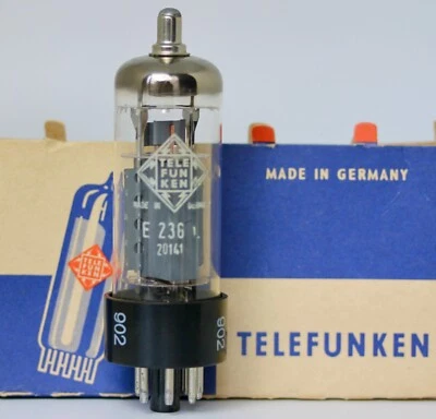 NOS TELEFUNKEN E236L SIEMENS & HALSKE CON TUBO DE HAZ DE ALIMENTACIÓN Alemania Foto 1 de 4