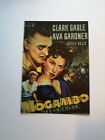 1953 Mogambo Clark Gable Ford DIR Vintage Collectable Movie Postcard Signed P&P 
