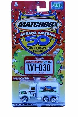 Matchbox ACROSS AMERICA 50th Birthday Wisconsin Peterbilt Tanker - Image 1 of 3
