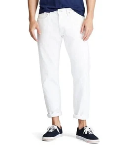 Polo Ralph Lauren Jeans Mens 33 x 32 Hampton Relaxed Straight White Denim NWT - Picture 1 of 8