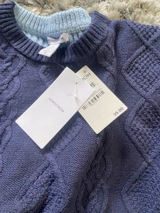 Nordstrom Abrigo Guisante Azul Marino SND Azul Polvo Niños Suéter Precio de venta sugerido por el fabricante: 39 B6 Talla 14-16 XL Niño - Imagen 1 de 4