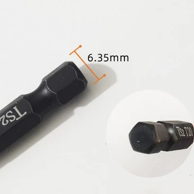 Hex Head Drill Bit 1/4 Inch Hex Bit Manual Screwdrivers Air Drills Alloy Steel - Image 1 of 4