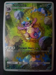 Nidoking Pokemon TCG Pocket Custom Textured DIY Holo Foil Card - Picture 1 of 3