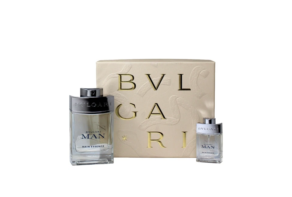 BVLGARI MAN RAIN ESSENTIAL 2 PIEZAS SET DE REGALO EAU DE PARFUM SPRAY 100 ML/3,4 FL. OZ. Foto 1 de 2
