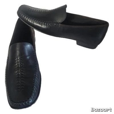 Mocasines sin cordones Cole Haan de cuero negro para mujer talla 7,5 AA ¡BONITOS! Foto 1 de 4