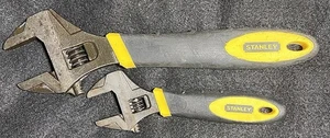Stanley Adjustable Wrenches 90-947 & 90-949  Ergonomic Design With Comfort Grip - Picture 1 of 10