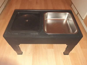 Hundefressbar 3 Stufen höhenverstellbar mit 3 Näpfe und 1 Einsatz (für Wasser) - Bild 1 von 9